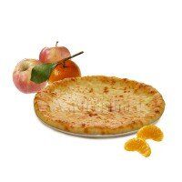 С яблоком и апельсином