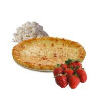 Творожный с клубникой