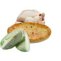 С курицей и капустой