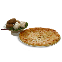 С картофелем, сыром и грибами